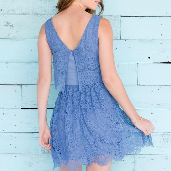 NWT 🙌🏻 HOST PICK Francesca’s Mulberry Lace Dress - Picture 2 of 6